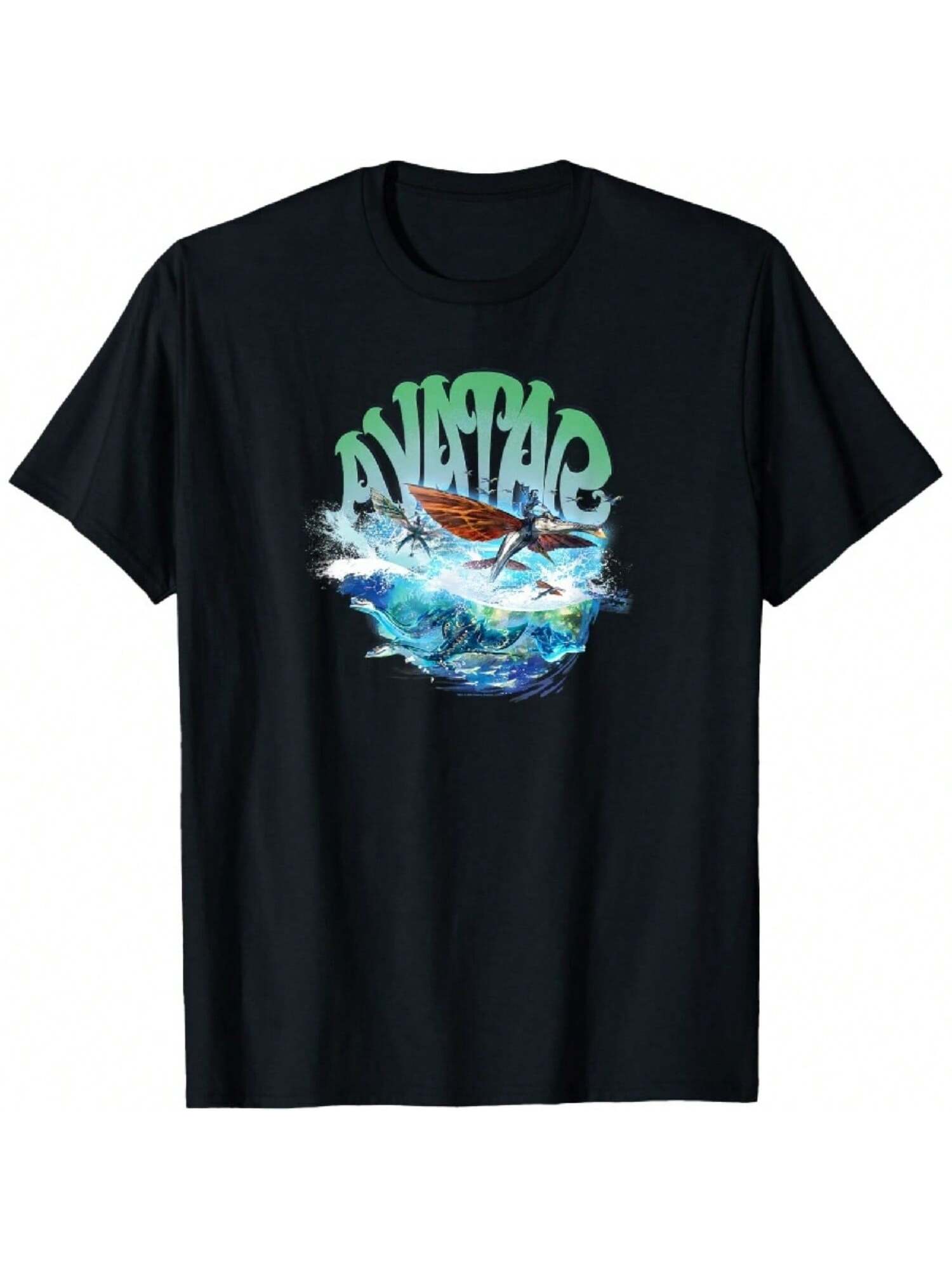 Jake Sully Water Creatures Fill Poster T-Shirt S разноцветный