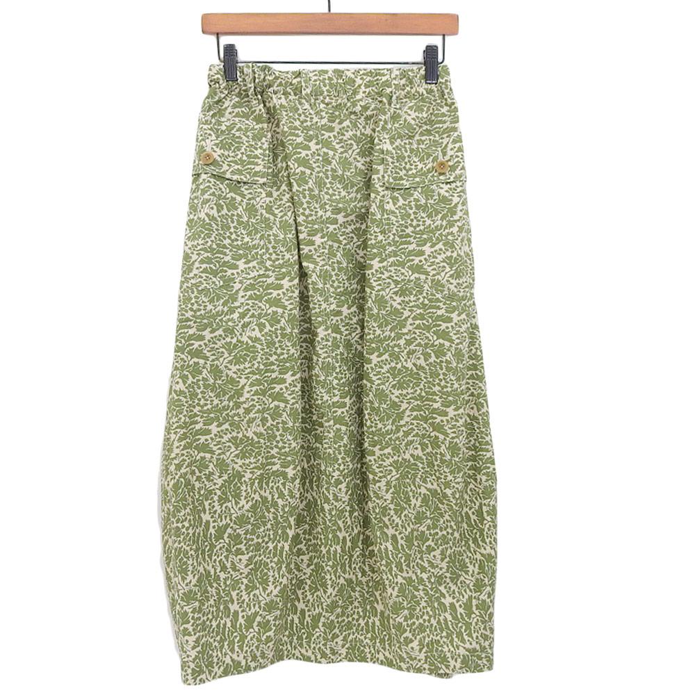 HAVERSACK Good Condition HAVERSACK Cotton Leaf Camouflage Print Long Skirt for Women, Green, 0 662403 Skirt 0 greenUsed