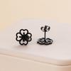 316L Stainless Steel Sakura Stud Earrings For Women Girls Gold Color Sweet Flower Fashion Ear Zircon Birthday Gifts Wholesale