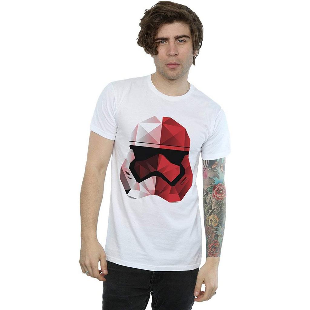 Star Wars: The Last Jedi Mens Cubist Stormtrooper Helmet Cotton T-Shirt