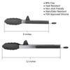 Kitchen Utensils and Cooking Tongs, Heat-resistant Stainless Steel Barbecue Tongs, Equipped with Silicone Tips and Bracket Design, Suitable for Salads