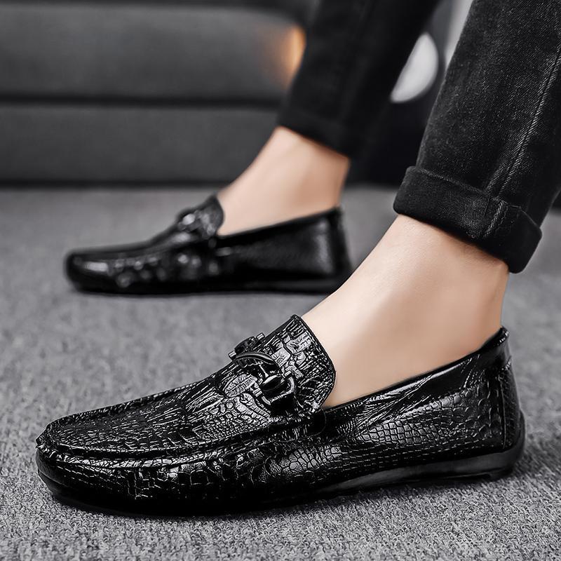 Korean version of Doudou shoes men's versatile breathable casual men's trendy small leather shoes British style one-pedal lazy loafers