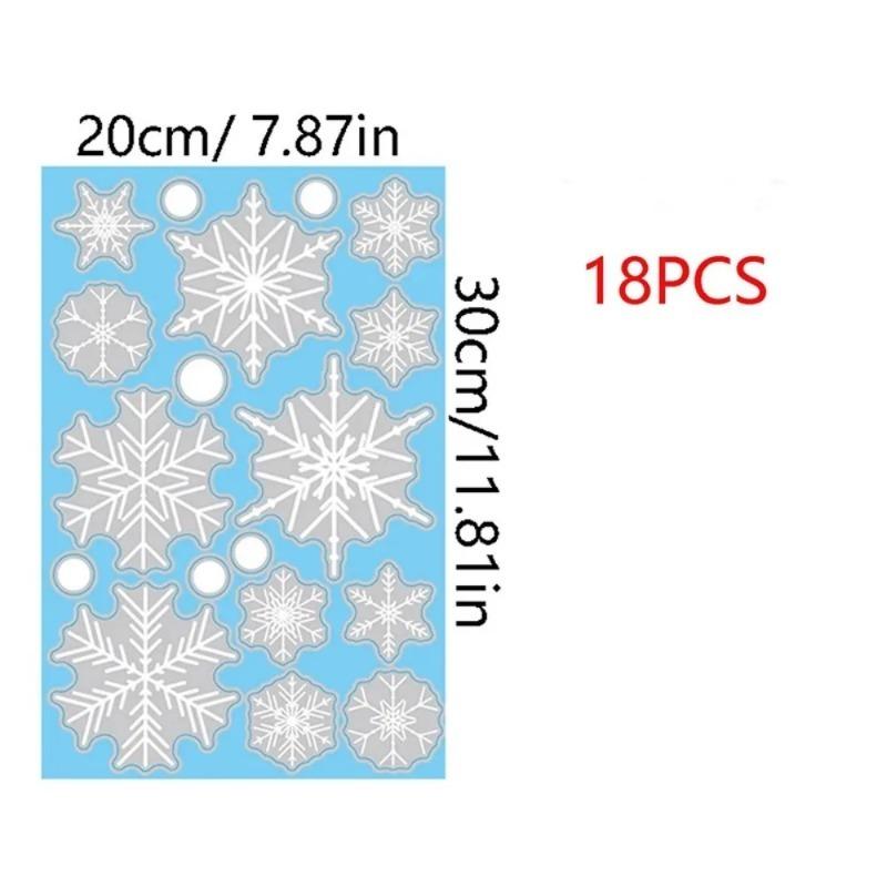 Snowflake Stickers Christmas Decor Window Glass Home Room Wall Stickers for Christmas Party Supplies DIY New Year Gift Navidad