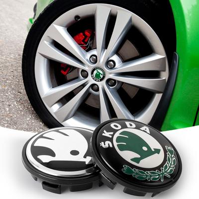 4pcs 55mm/65mm Car Original Wheel Center Cover Hub Cap Emblem Replacement For Yeti Octavia Superb Kodiaq Karoq Rapid Fabia