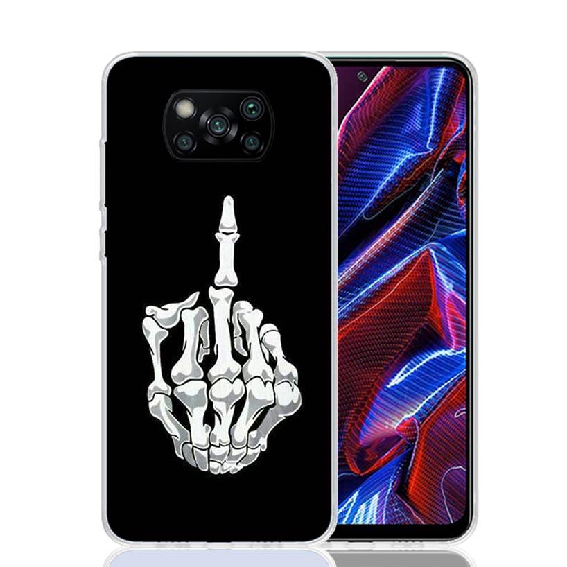 Middle Finger Phone Case For Xiaomi Poco F7 Ultra X7 X6 Pro X5 Redmi 15 15C 13 13C 12 12C 10 10A 10C 9 9A 9C 9T Shell Poco X7 X6