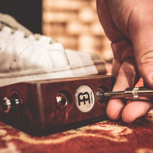 MEINL Percussion Foot Percussion Stomp Box with Mahogany Body, MPS1