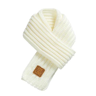 Small Baby Scarf Straight Thick Thread Knitting Newborn Scarves Good Elasticity Muffler Windproof Infant Neckerchief Christmas