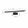 Shine Black 30Cm 7W Led Wall Lamp