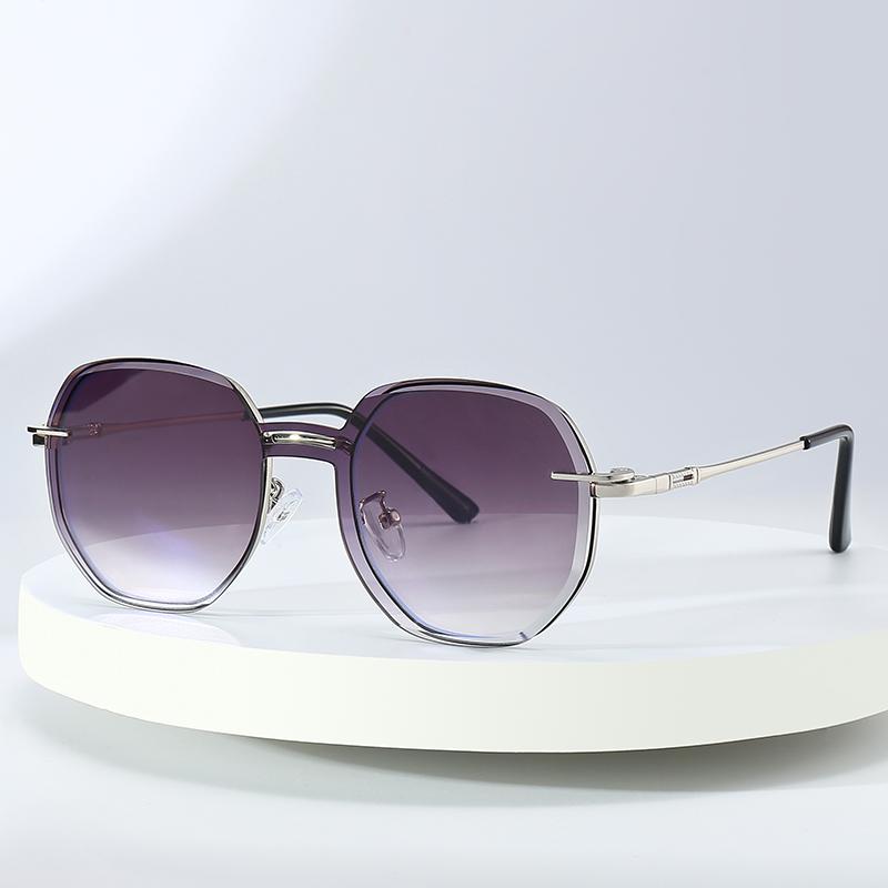 New One-piece Frameless Sun Glasses Magnetic Clip Anti Blue Light Glasses Set With Two In One Fashionable Sun Glasses Frame 7000