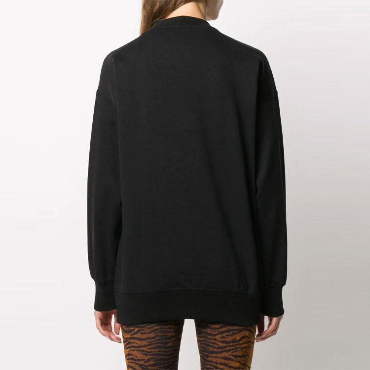 (WMNS) Sudadera con capucha KENZO con logo bordado de cabeza de tigre Negra para mujer FA62SW9214XH-99