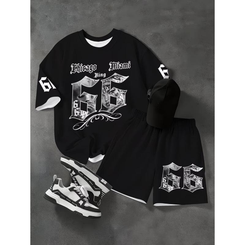 Boy Short Sleeve Loose Fit Shorts and T-Shirt