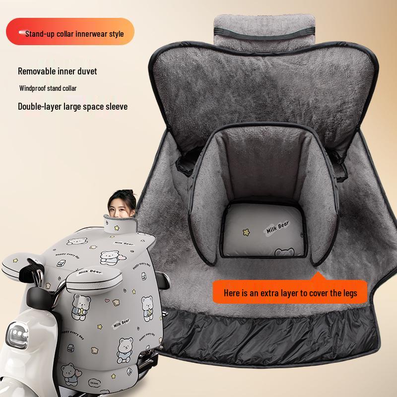 2025 Winter Extra Thick Fleece-Lined Electric Vehicle Windshield Cover - Waterproof, Warm, & Battery-Compatible