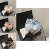 Stylish 2024 Women's Pu Leather Bucket Bag Trendy Single Shoulder Handbag With Bow