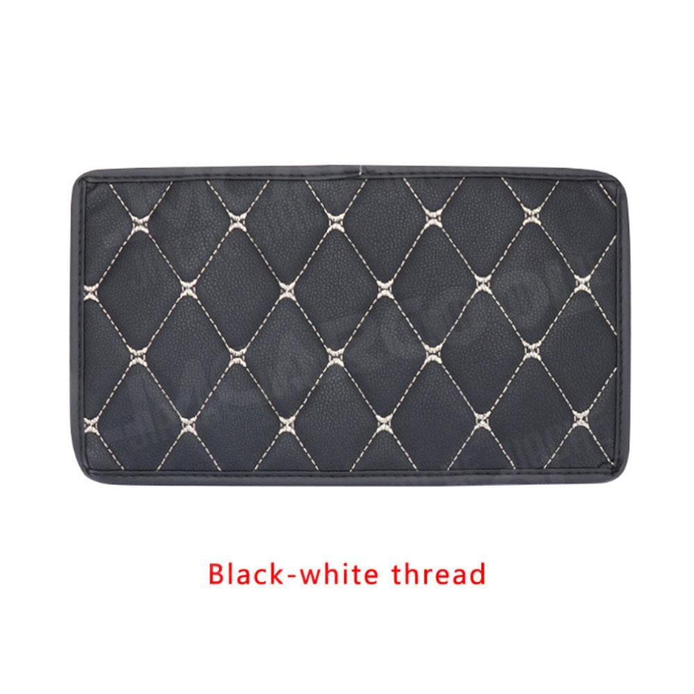 Car Universal PU Leather Armrest Box Wearproof Armrest Cover Mat Dust-proof Cushion Automobiles Interior Accessories