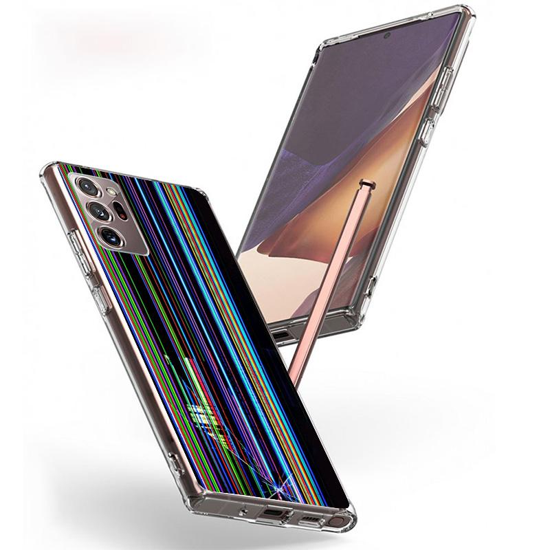 Broken Phone Screen Phone Case For Samsung Galaxy S26 S25 Edge S24 S23 FE S22 Ultra S21 Plus S20 + Fundas Cover Coque Galaxy S25