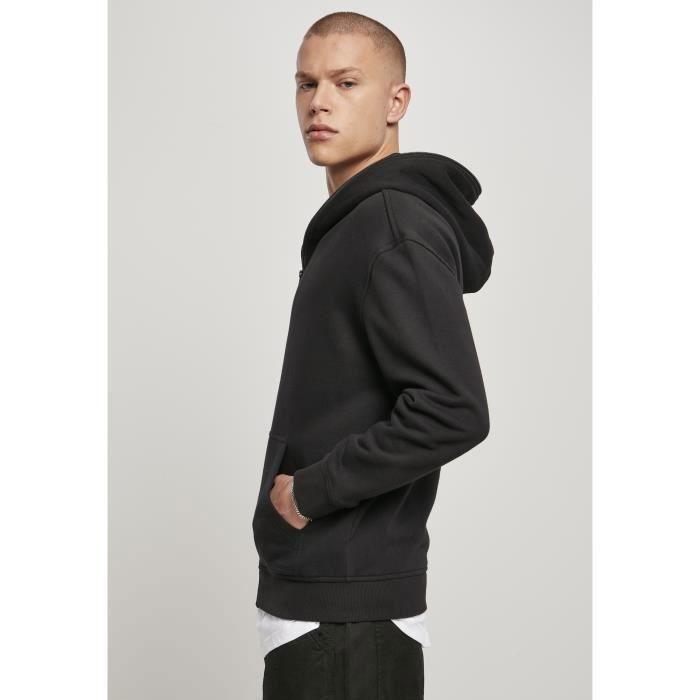 Sweatshirt à capuche Urban Classics organic full zip - noir - XL