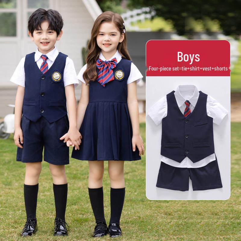 Spring/Summer British College Style Kindergarten Choir Uniforms for Boys and Girls