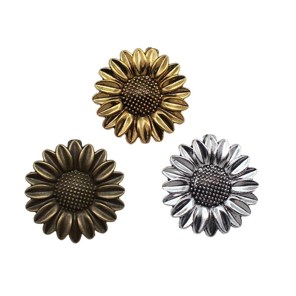 Sonnenblumen Anhänger Antike Große Blumen Anhänger Für Floralen Themen Handgemachter Schmuck