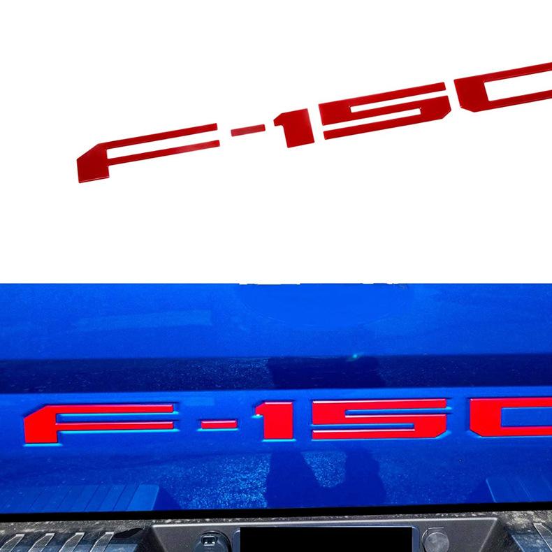 F150 is suitable for Ford Beast F150 pickup truck logo F-150 rear trunk modified ABS labeling groove car decoration labeling