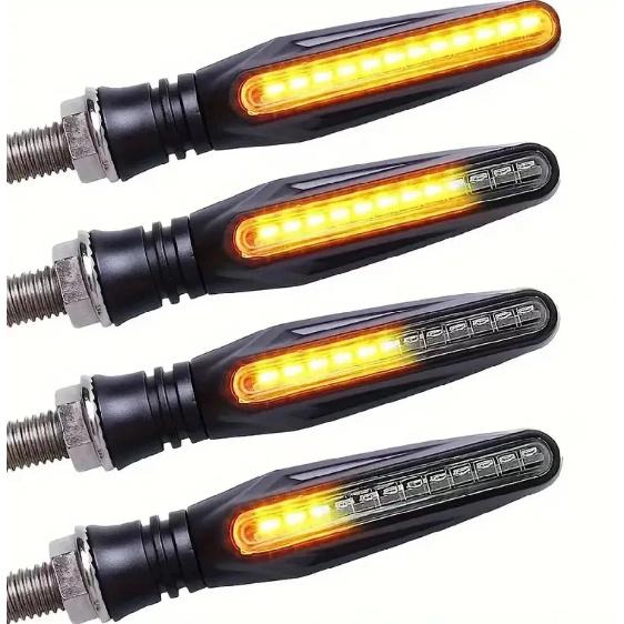 Motorcycle Turn signal Light Accessories Flowing Turn signal Light LED 12V Straight Strip Flow Indicator Light none