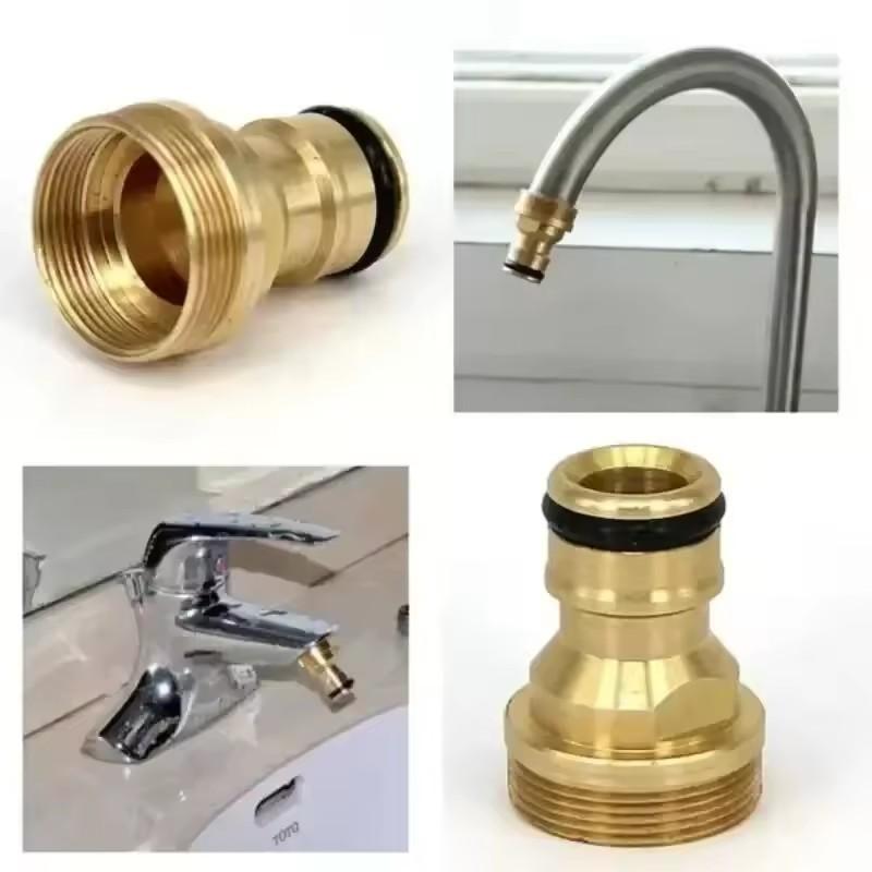 1/2/5PCS Universal Brass Tap Kitchen Adapters Faucet Watering Garden Tools Tap Connector Mixer Hose Adaptor Basin Fitting