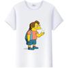 Casual Disney Cartoon Simpson Harajuku T-shirt Summer Blouses Ladies Men White Tees Tops Short Sleeve Blouses Women 90S Tshirt