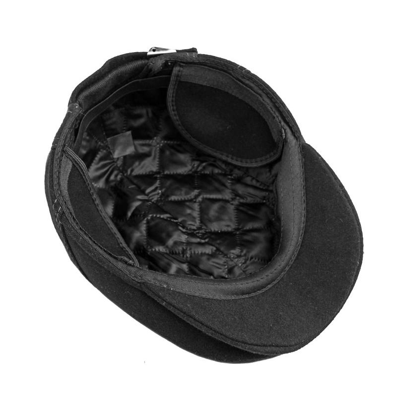 Peaked Cap Men's Middle-Aged Elderly People's Cap Autumn Winter Thick Warm Ear Protection Beret British Forward Cap