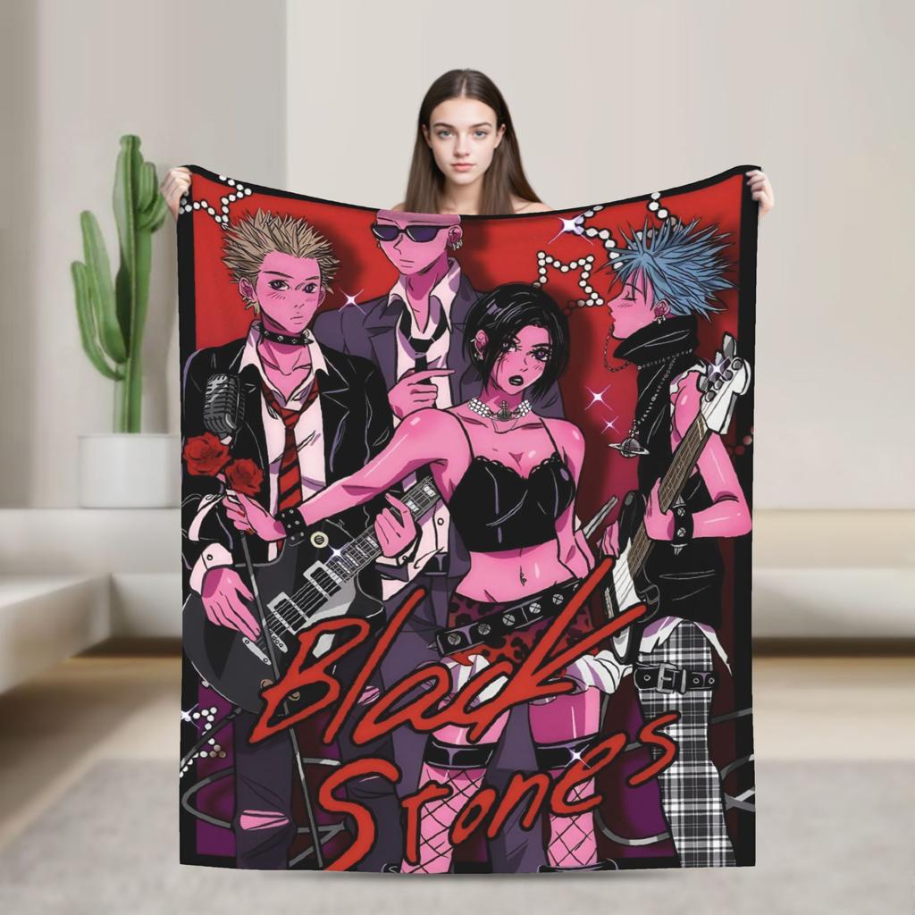 Koce z Anime Nana Jakość Miękkie Ciepłe Pościel Kocyki Zimowe Dzieci Dorosły Kanapa Fotel Sofa Łóżko Zabawny Narzuta