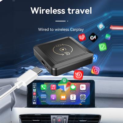 Adaptateur CarPlay et Android Auto filaire vers sans fil pour boîtier intelligent OEM Plug and Play 2 en 1 prenant en charge Netflix pour Mazda Toyota Volvo