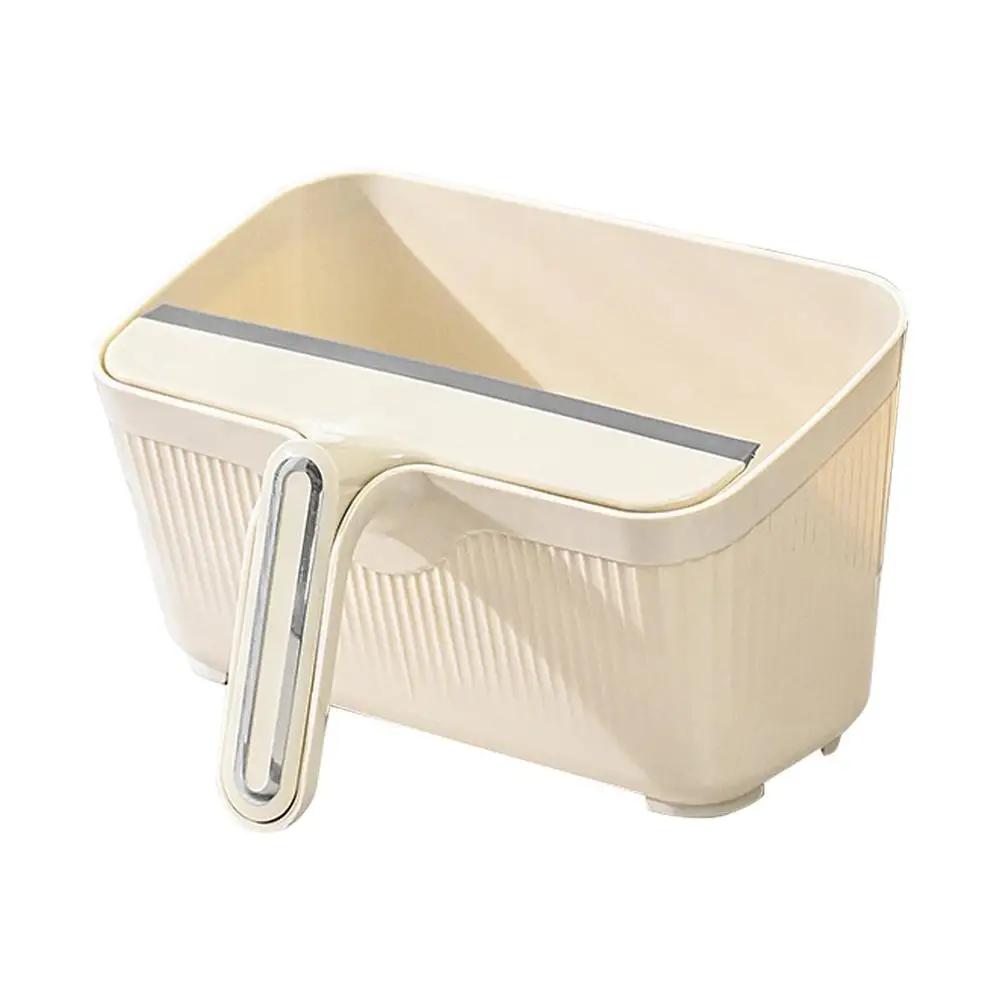 Kleiner Tischmülleimer Küchenabfalleimer mit Abzieher Desktop-Reinigungsset Multifunktional für Wohnzimmer Esstisch