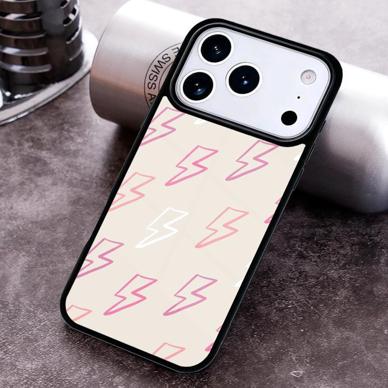 Lightning Polka Dots Star Cute Phone Case for iPhone 17 16 15 Pro Max Air 14 13 12 11 Plus Shockproof Capa Cover