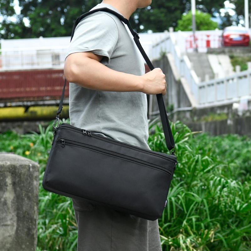 Nylon Carrying Case For 40W Wireless Speaker Adjustable Shoulder Strap Double Zippers Design Spacious Compartment