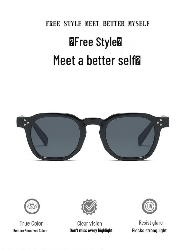 2025 Retro Oval Small Frame Sunglasses - High-End, UV Protective, Unisex Style