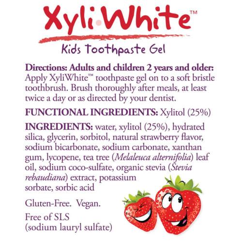 NOW Foods, XyliWhite Kids Toothpaste Gel, Strawberry Splash, 3 Oz (85 G)