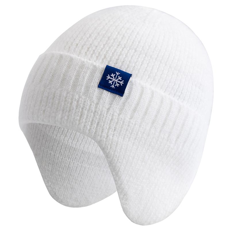 New Women Candy Colors Earflap Winter Hat Fashion Faux Fur Knitted Hat Kpop Style Soft Beanie Hats Female Streetwear Cap