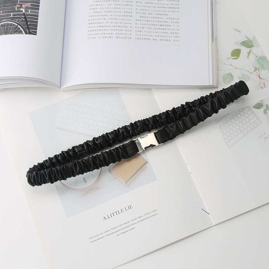 

Женский эластичный тонкий ремень Модный костюм Поясная печать Рубашка Платье Тканевый ремень Эластичный и простой