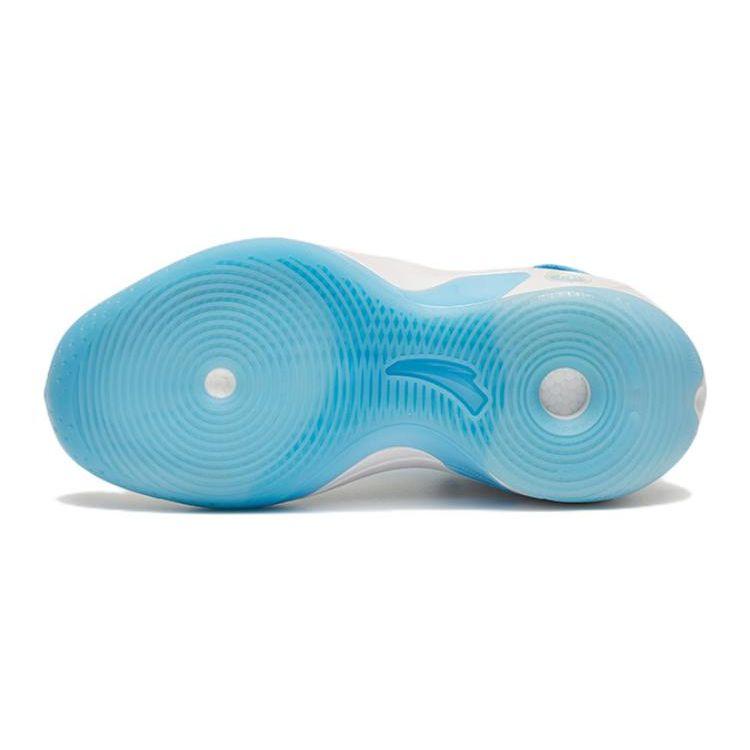 Anta Kids Thompson 8 Comfortable Versatile High-Top Basketball Shoes Kids sneaker Blue White Yellow 312241130-2