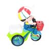 Electric Stunt Tricycle Toy Children 360 degrees  Rotating Vehicles Toy with Light Sound (Green)Little Boy