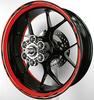 MOTOINKZ GP2 17-inch Custom Rim Stickers, Universal Fit (Red)
