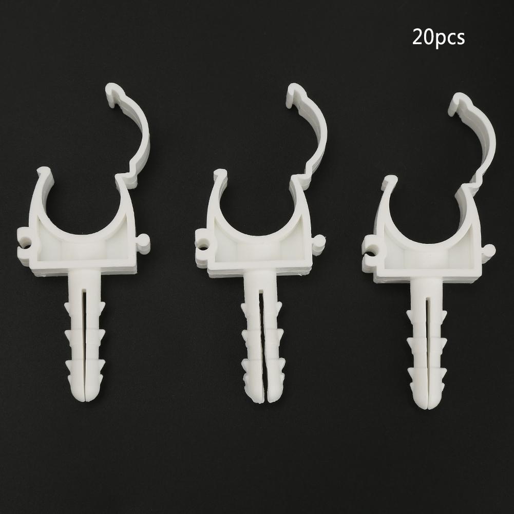 U Shaped Pipe Tube Clamp Water Pipe Fixed Clips Support Holder with Screws (25mm)