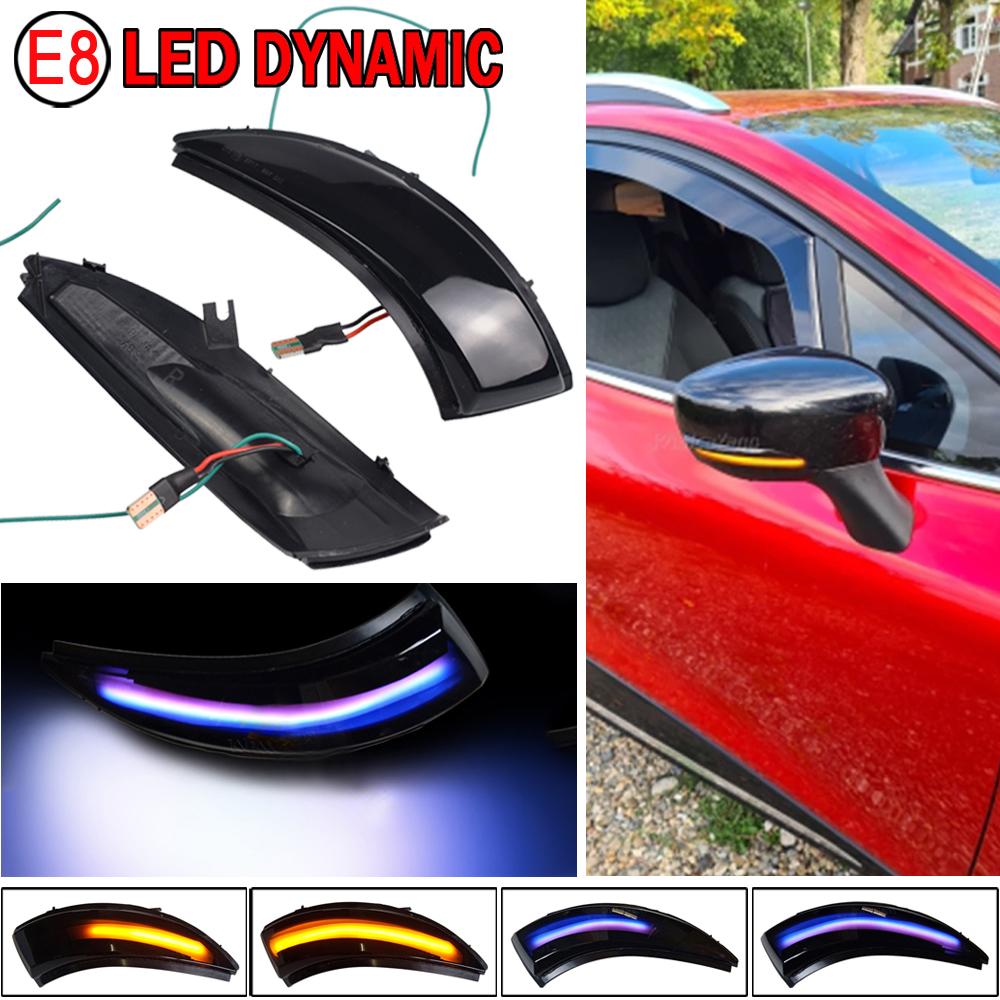 2pcs For Renault KAPTUR CAPTUR J5 H5 Clio IV MK4 4 Lutecia Grandtou Car LED Dynamic Turn Signal Mirror Light 2013 2014 2015 2016