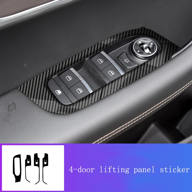 Chery Tiggo 7 Pro Car Interior Sticker Film Central Control Carbon Fiber Lines Modified Auto Decoration