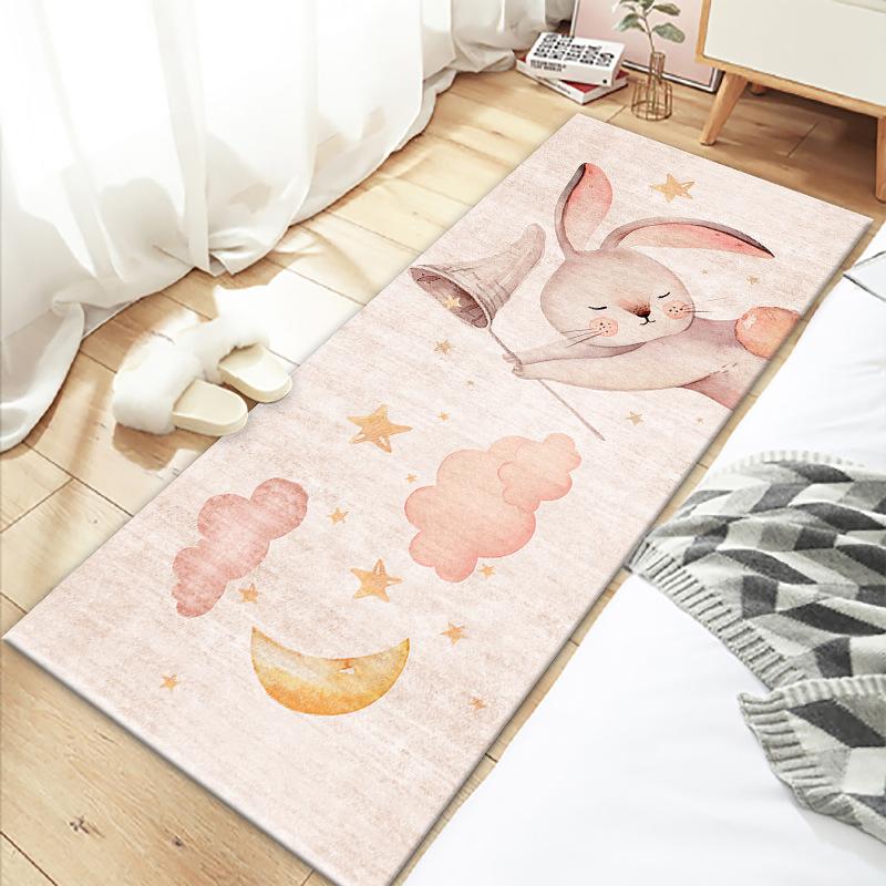 Bedroom Bedside Carpet Cute Room Underbed Floor Mat Small Carpet Long Strip Home Mat