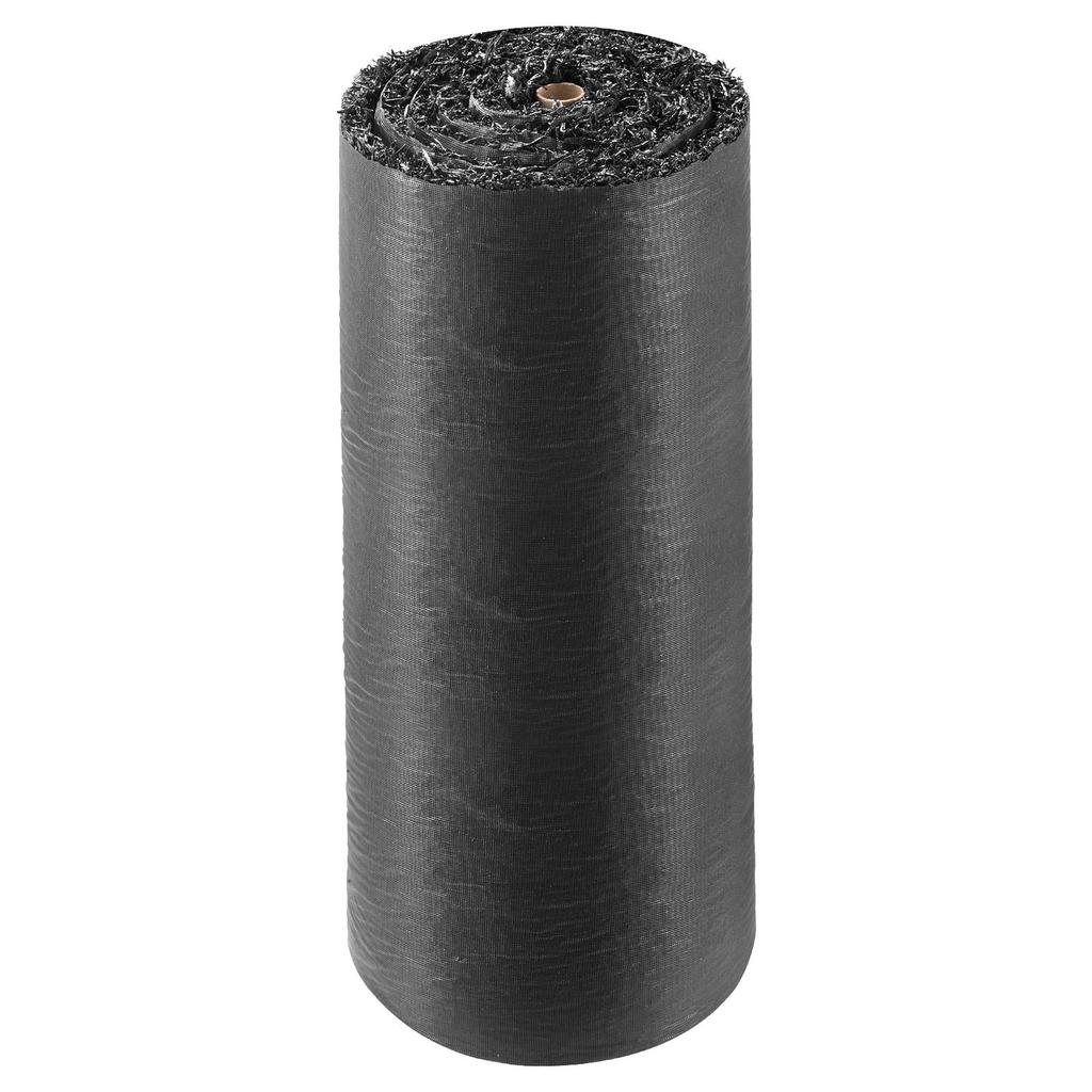 Rubber Mulch Mat Roll, 2 Rolls 244 x 61 cm Recycled Rubber Mulch Mat, 0.5 Thick Cuttable, Reduced Weed Growth, Natural-Looking Weed Barrier Mat,