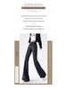 Women's High-Waisted Flared Sweatpants - Slimming Micro-Flare, Tall Fit, Spring/Autumn 2024 Collection