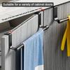 1pc Steel Over Door Towel Bar Storage, Hanger For Cabinet Or Cupboard, Holder Rack For Kitchen, Bathroom,Holds Hand/Dish Towels