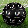 Colorful Messi Logo Design Soccer Ball Size 5 Football Machine Sewn Indoor/Outdoor Universal Football Ideal for Soccer Enthusiasts