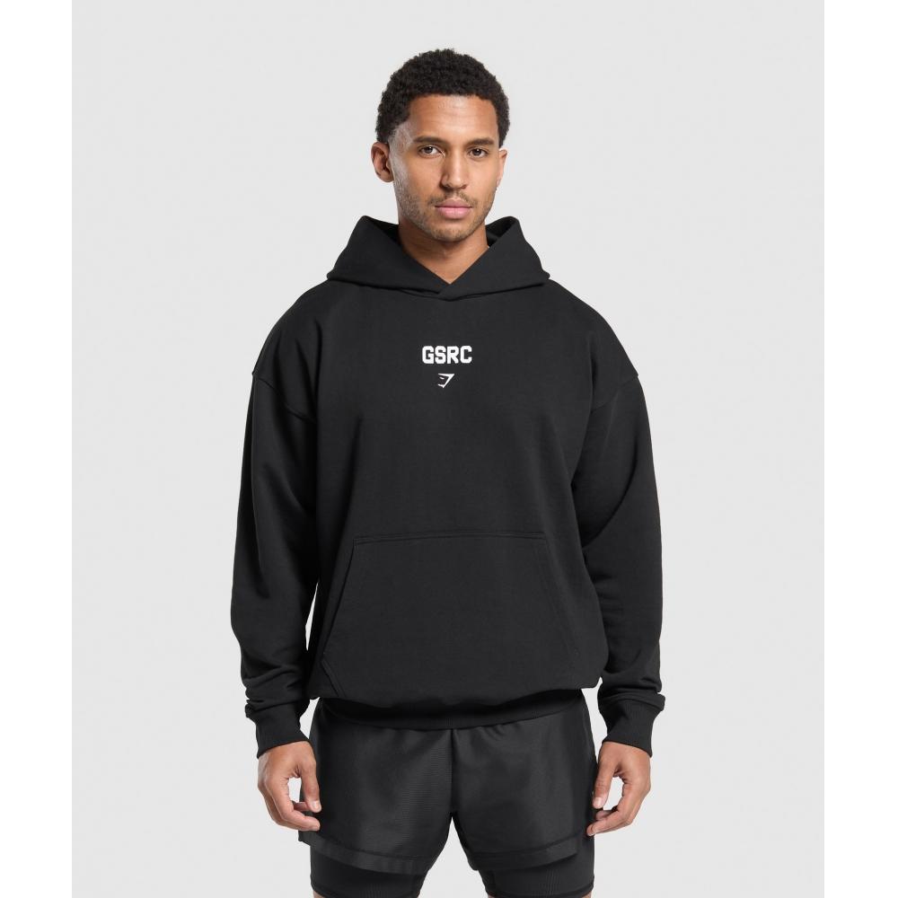Gymshark Sudadera con capucha Gsrc negra A2b8t Bb2j