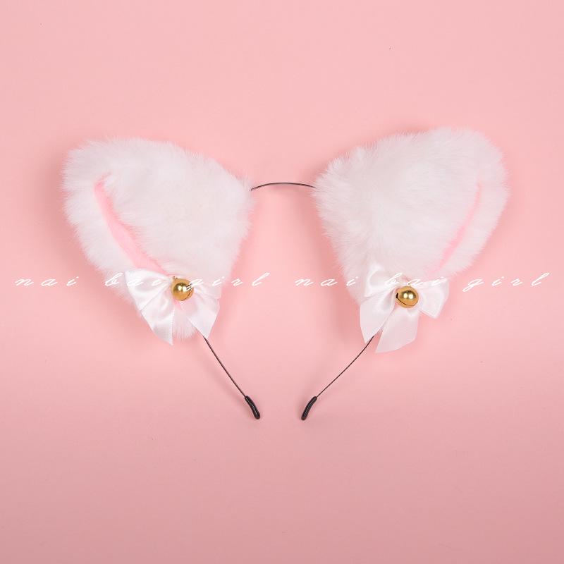 Fox Role Play Set: Metal Anal Plug with Tail, Lace Choker, and Headband for Teasing and Flirting