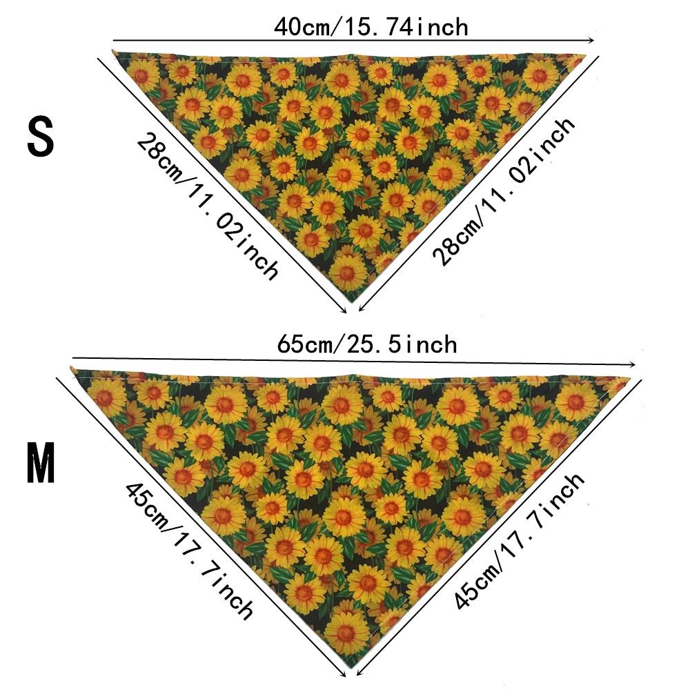 30pcs Dog Bandana Flowers Style Pet Bandana Dog Bib Scarf Adjustable Washable Dog Triangle Scarf for Small Medium Dog Puppy Cat